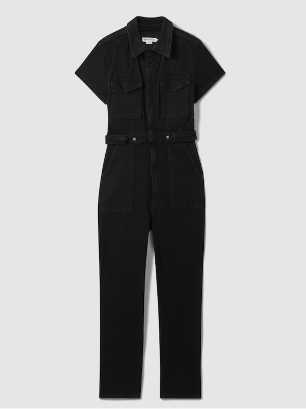 NWT Good American Fit for Success Jumpsuit Black Denim Size Large - Picture 2 of 11